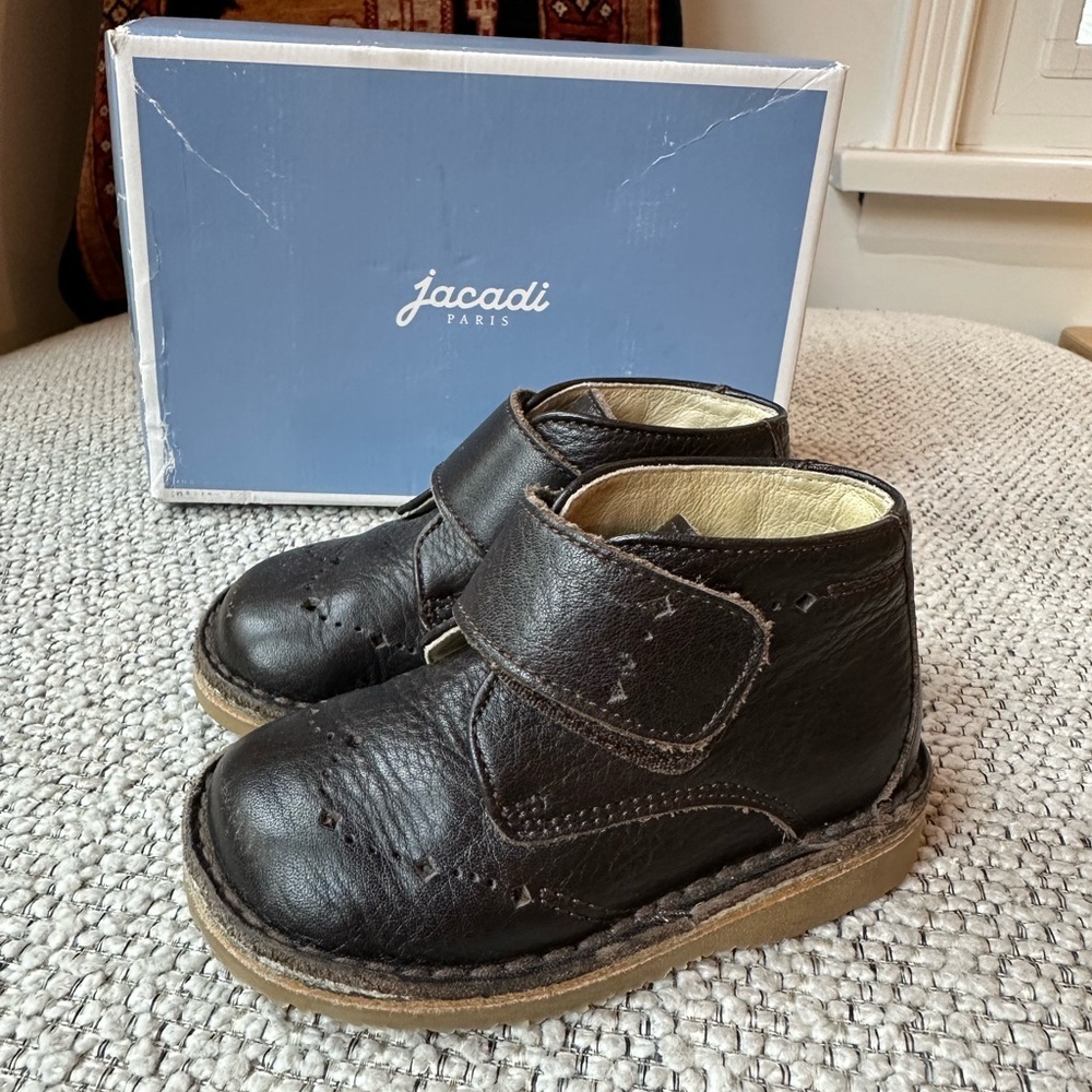 Jacadi Paris Brown Leather Shoes size 20